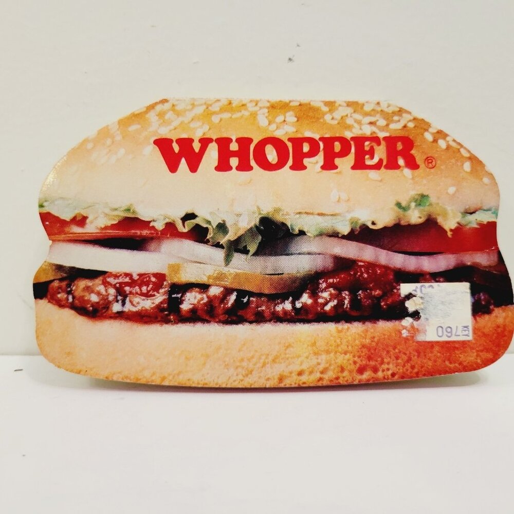 Vtg 1982 Burger King Whopper Novelty Note Pad Stationary Paper Multi Color CLEAN